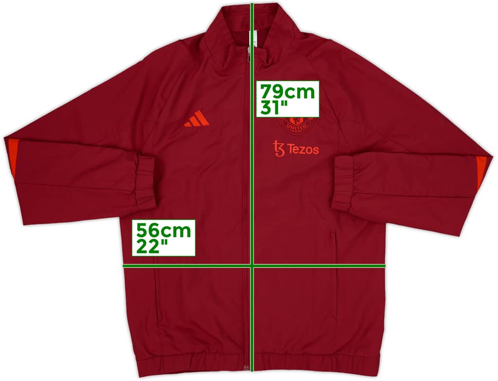 2023-24 Manchester United adidas Track Jacket - 10/10 - (L)