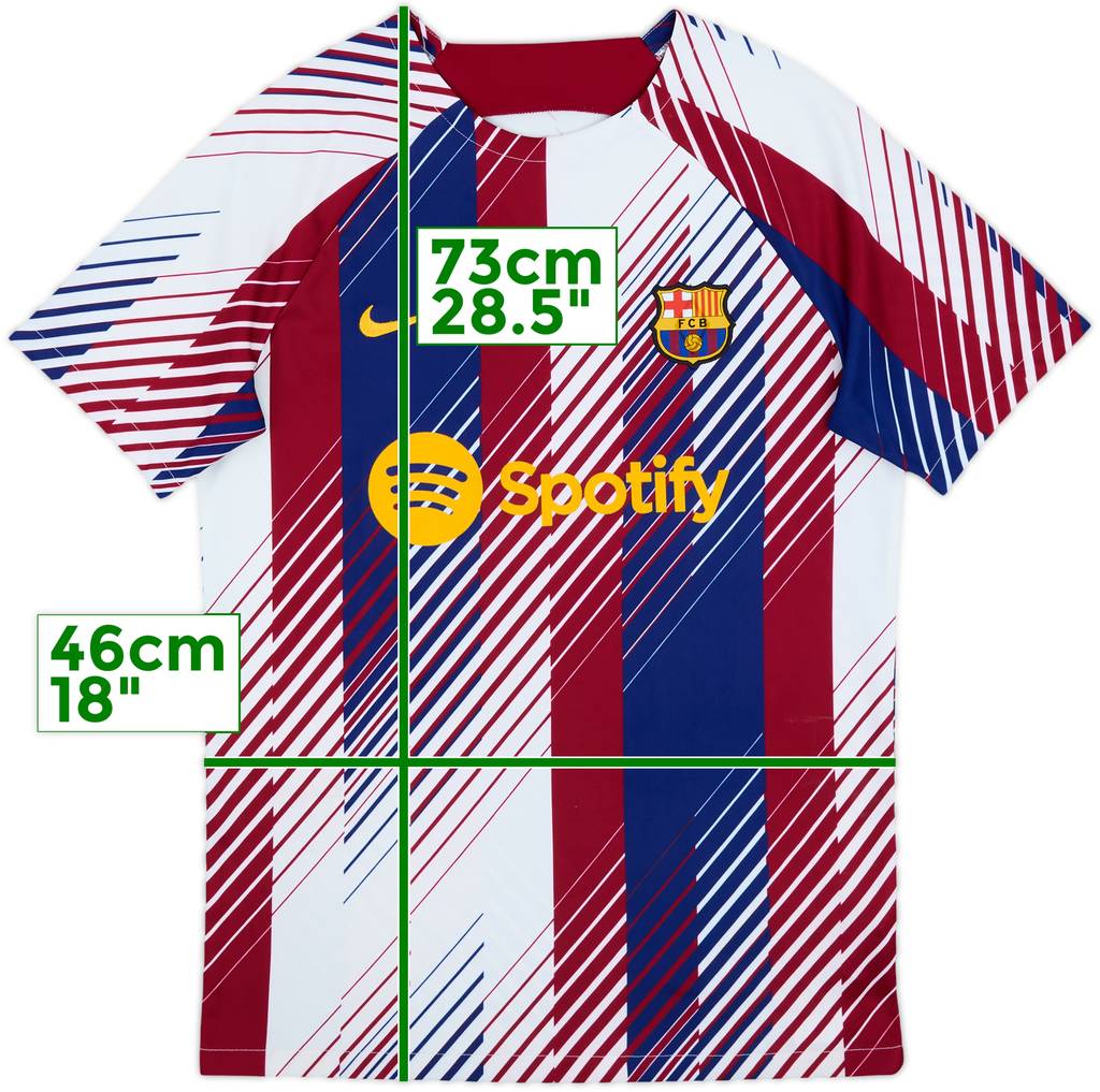 2023-24 Barcelona Nike Training Shirt - 9/10 - (M)