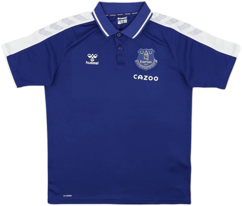 2021-22 Everton Hummel Polo Shirt - 9/10 - (L)