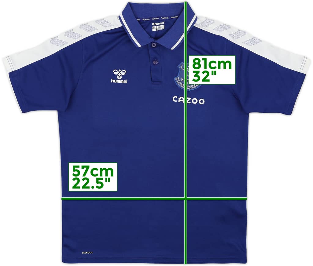 2021-22 Everton Hummel Polo Shirt - 9/10 - (L)