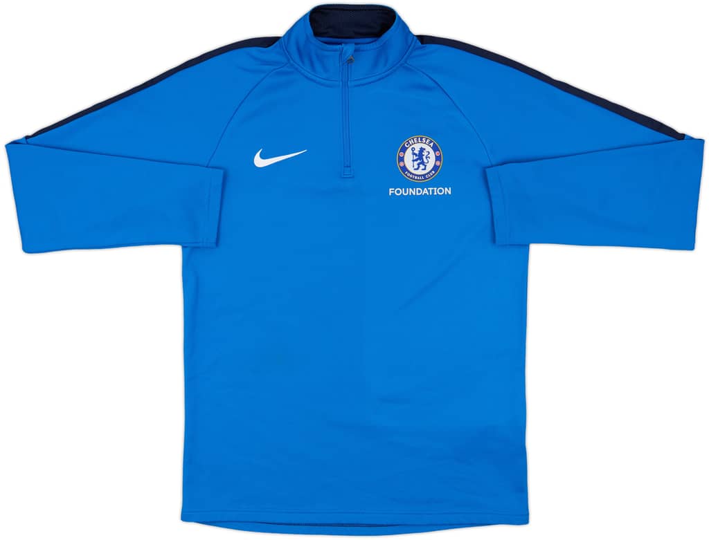 2019-20 Chelsea Foundation Nike 1/4 Zip Drill Top - 8/10 - (S)