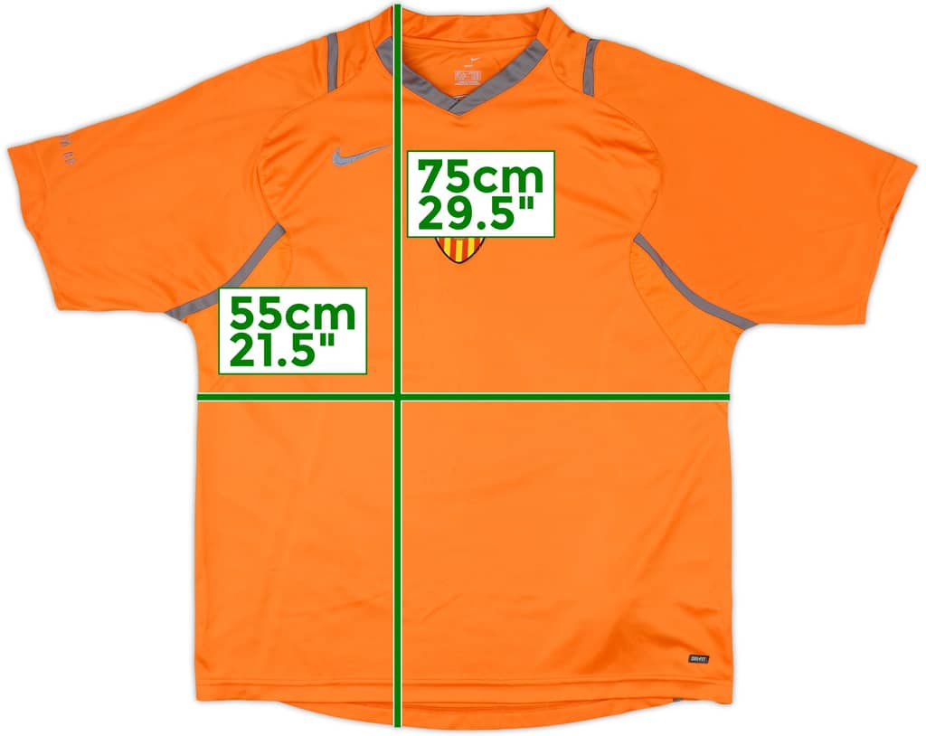 2006-07 Valencia Nike Training Shirt - 9/10 - (L)
