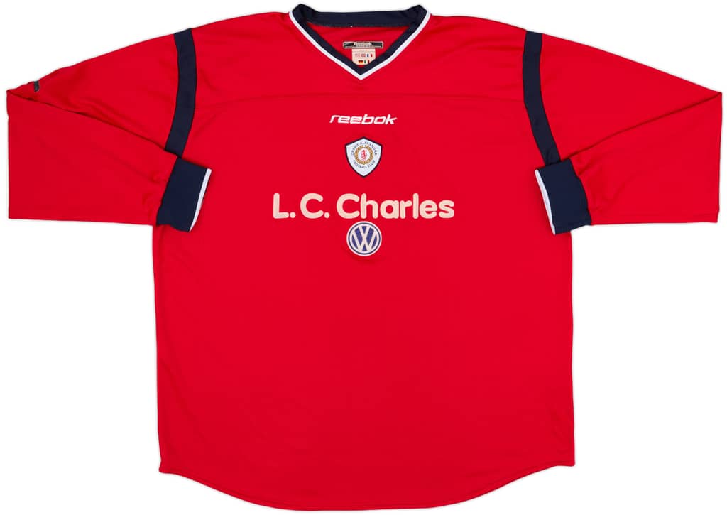 2001-02 Crewe Alexandra Home L/S Shirt - 8/10 - (XL)