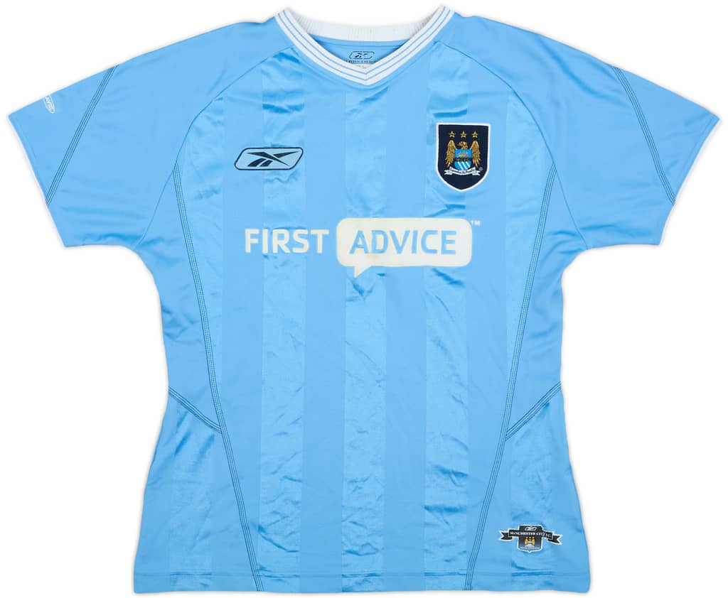 2003-04 Manchester City Home Shirt - 7/10 - (Women's S)