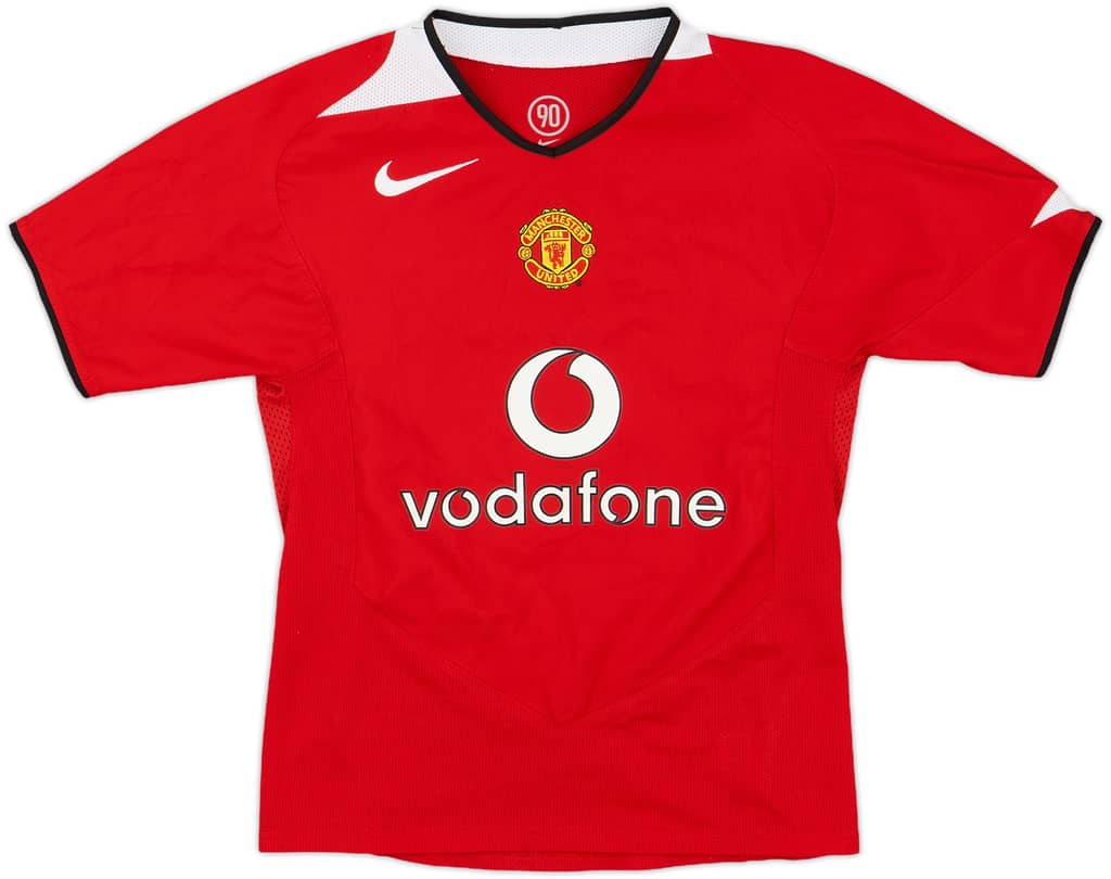 2004-06 Manchester United Home Shirt - 8/10 - (S.Boys)