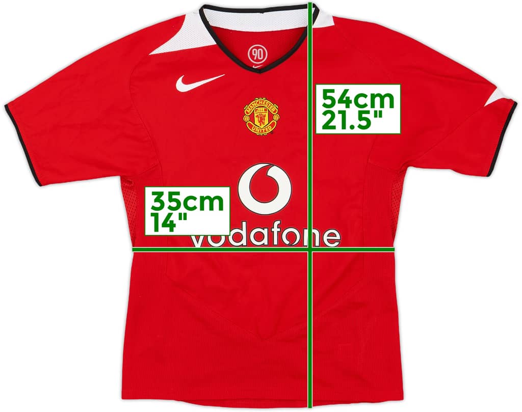 2004-06 Manchester United Home Shirt - 8/10 - (S.Boys)