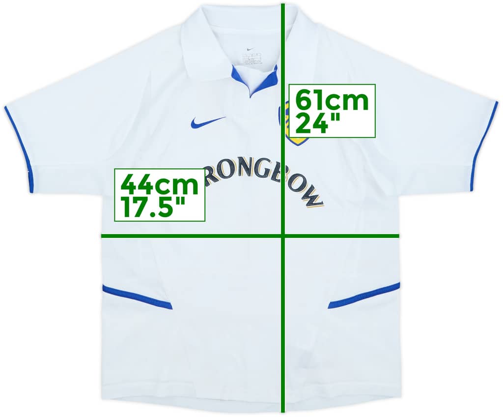 2002-03 Leeds United Home Shirt - 7/10 - (M.Boys)