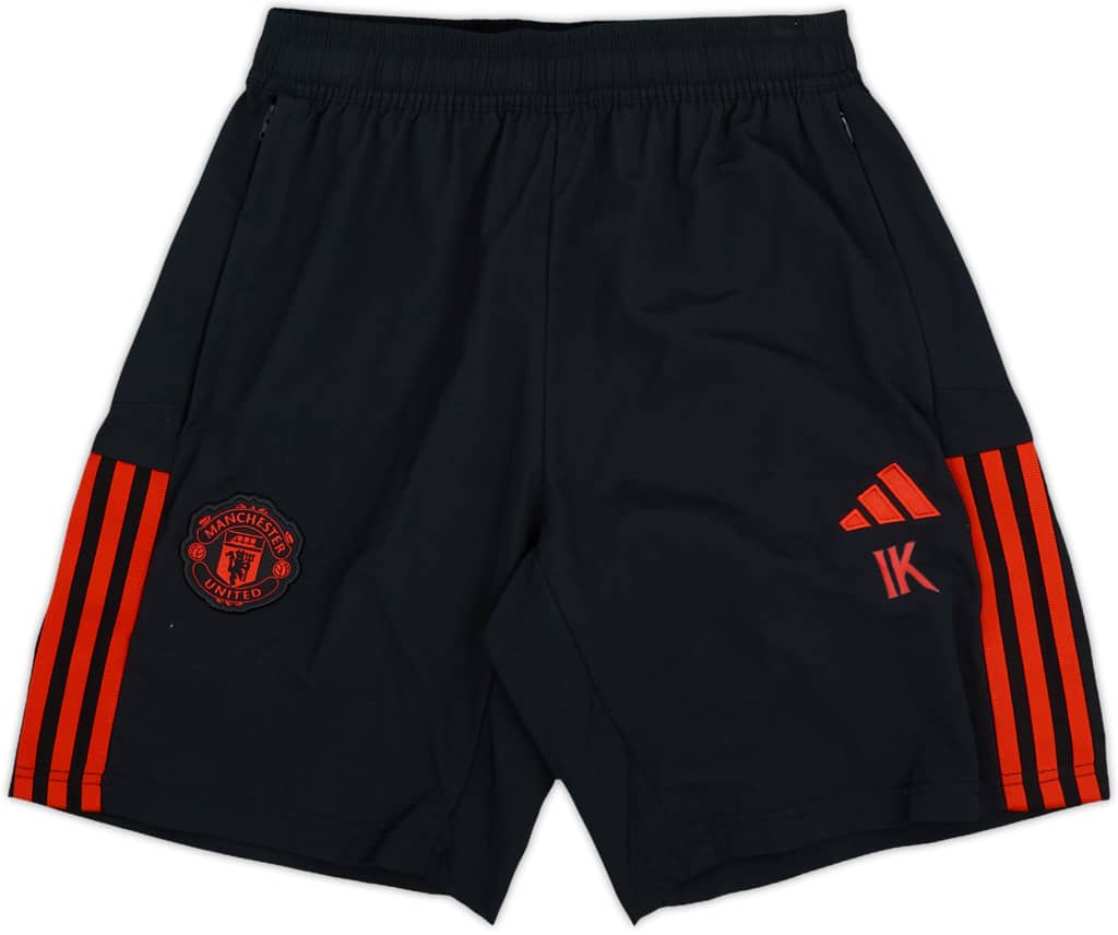 2023-24 Manchester United adidas Staff Issue Training Shorts IK - 9/10 - (S)
