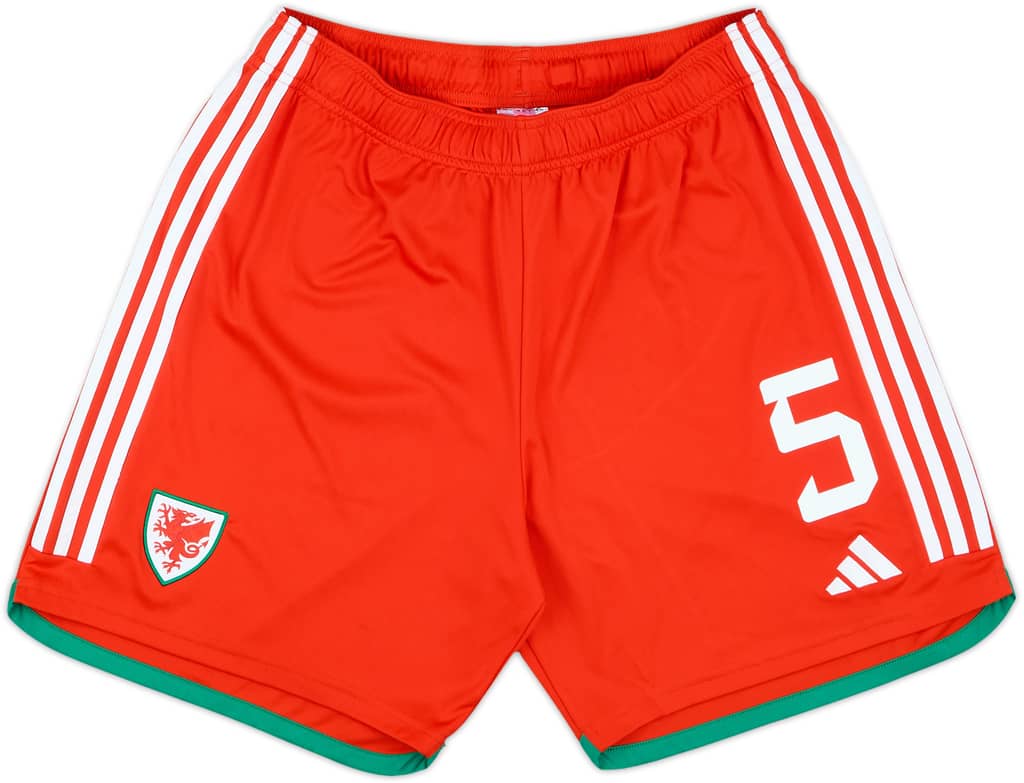 2022-24 Wales Player Issue Home Shorts #5 - 7/10 - (L)