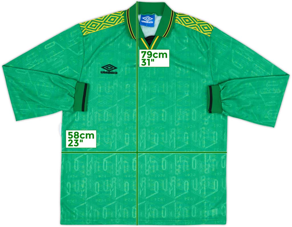1990s Umbro Template L/S Shirt - 9/10 - (L)