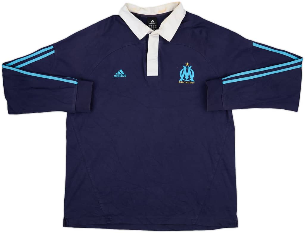 2007-08 Marseille adidas Polo L/S Shirt - 6/10 - (XL)