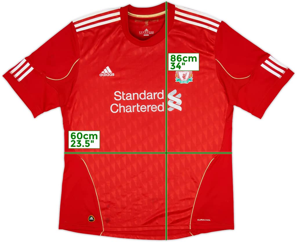 2010-12 Liverpool Home Shirt - 4/10 - (XXL)
