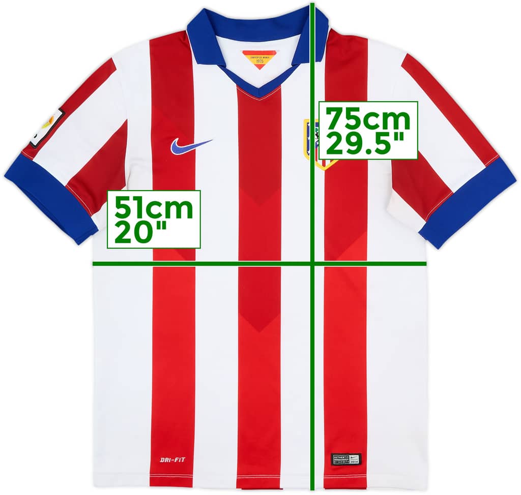 2014-15 Atletico Madrid Home Shirt - 7/10 - (M)