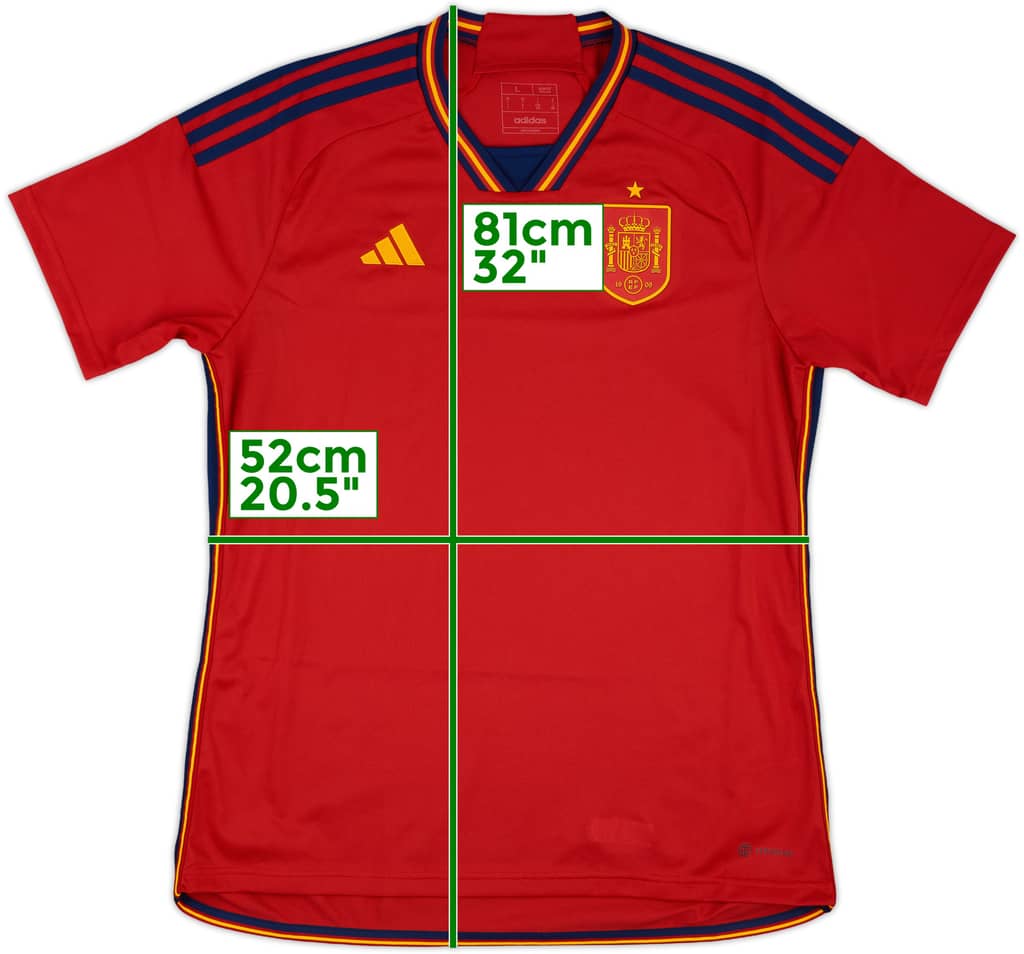 2022-23 Spain Home Shirt - 10/10 - (L)