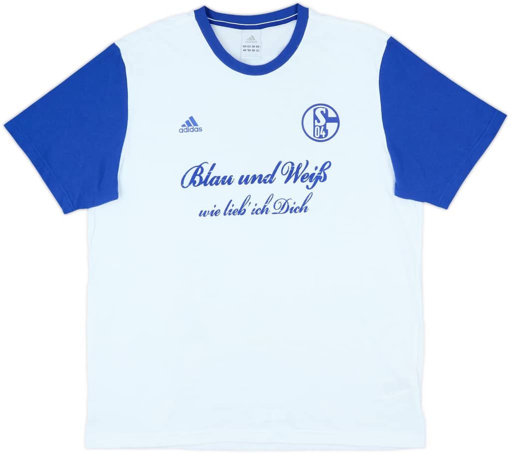 2012-13 Schalke adidas Cotton Tee - 8/10 - (XL)