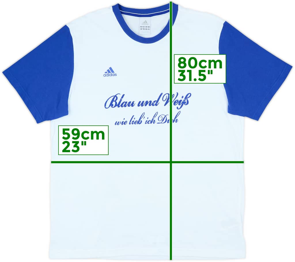 2012-13 Schalke adidas Cotton Tee - 8/10 - (XL)