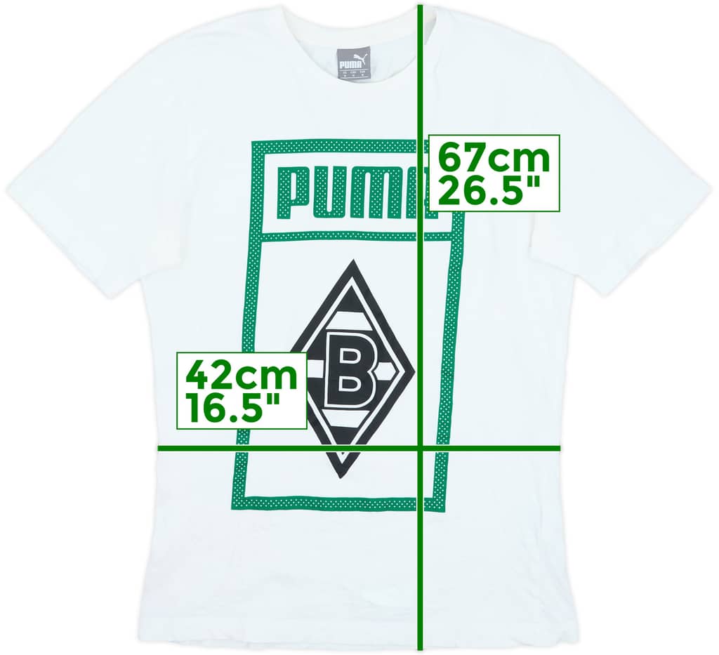 2018-19 Borussia Monchengladbach Puma Cotton Tee - 8/10 - (M)