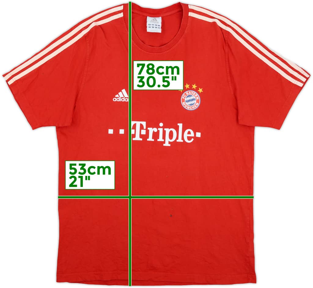 2010-11 Bayern Munich adidas Cotton Tee - 5/10 - (XL)