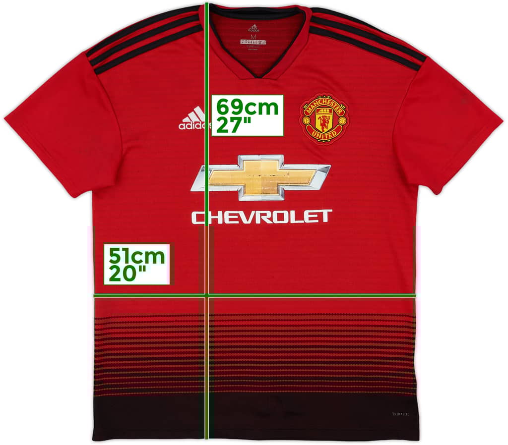 2018-19 Manchester United Home Shirt - 4/10 - (M)