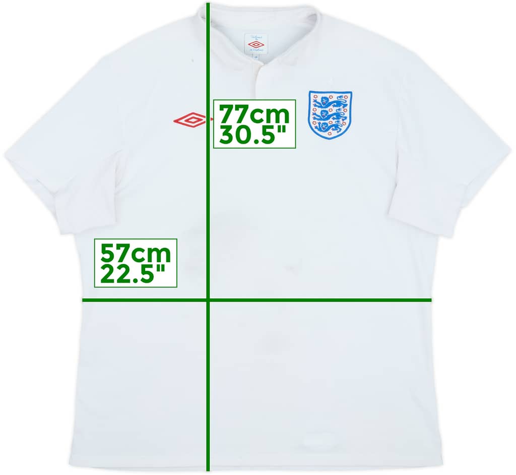 2009-10 England Home Shirt - 5/10 - (XL)