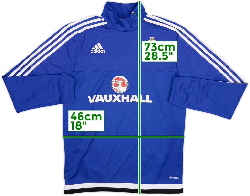 2015-16 Northern Ireland adidas Drill Top - 8/10 - (S)