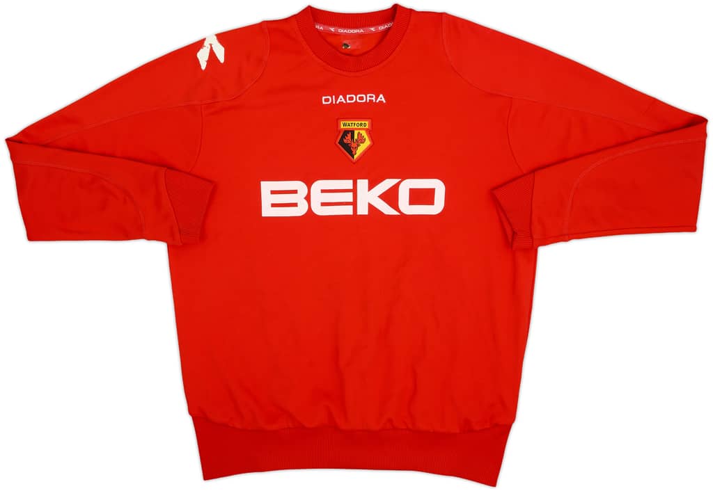 2007-08 Watford Diadora Sweat Top - 8/10 - (XL)
