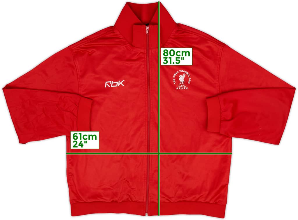 2005 Liverpool Reebok The Final Istanbul Track Jacket - 9/10 - (XXL)