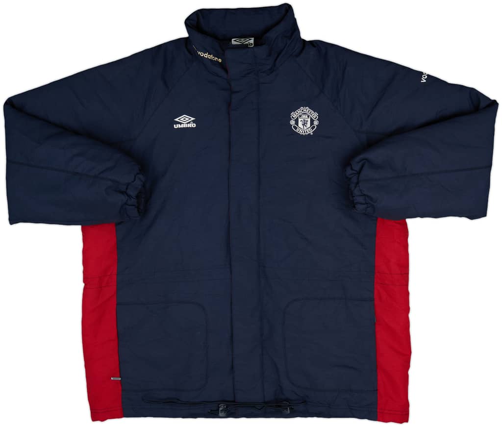 2000-02 Manchester United Umbro Padded Bench Coat - 9/10 - (M)