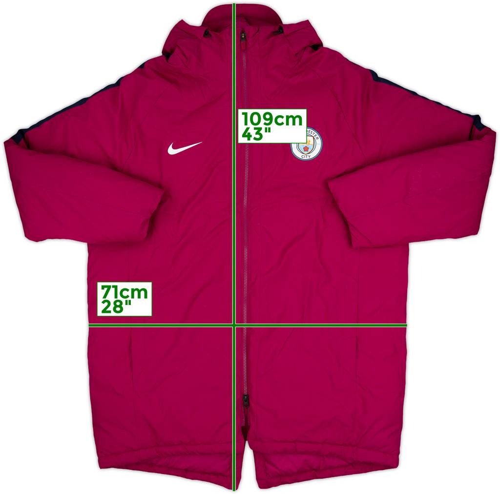 2017-18 Manchester City Nike Padded Bench Coat - 9/10 - (XXL)