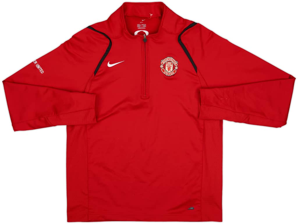 2006-07 Manchester United Nike 1/4 ZIp Drill Top - 8/10 - (M)