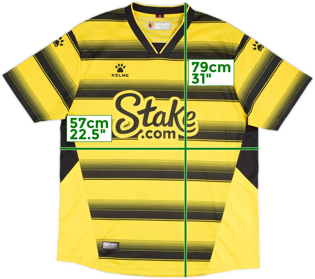 2021-22 Watford Home Shirt - 6/10 - (XL)