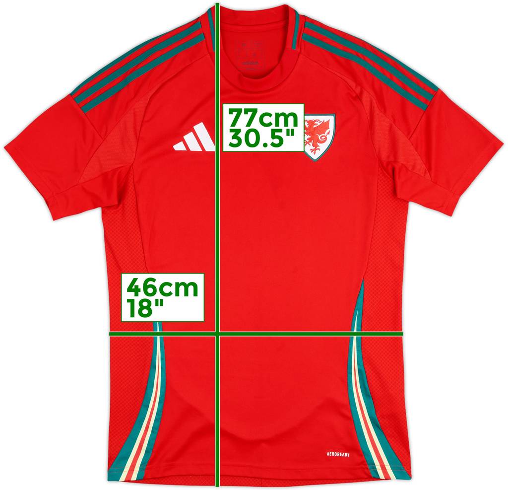 Camiseta de local de Gales 2024-25 - 9/10 - (M)