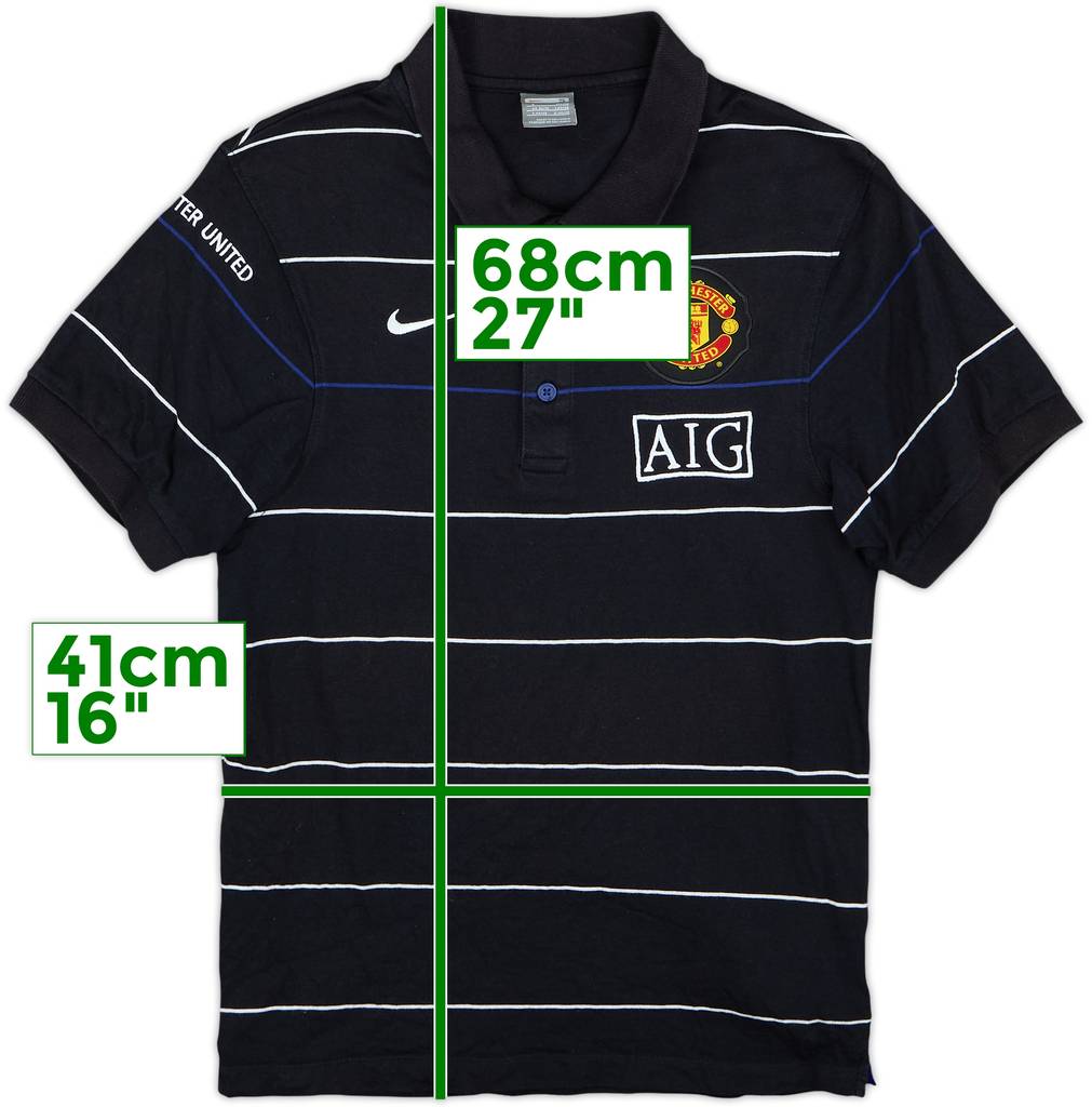 2008-09 Manchester United Nike Polo Shirt - 8/10 - (S)