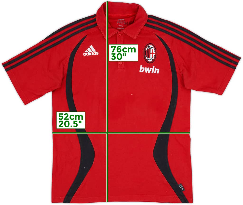 Polo versión jugador adidas del AC Milan 2006-07 - 9/10 - (L)