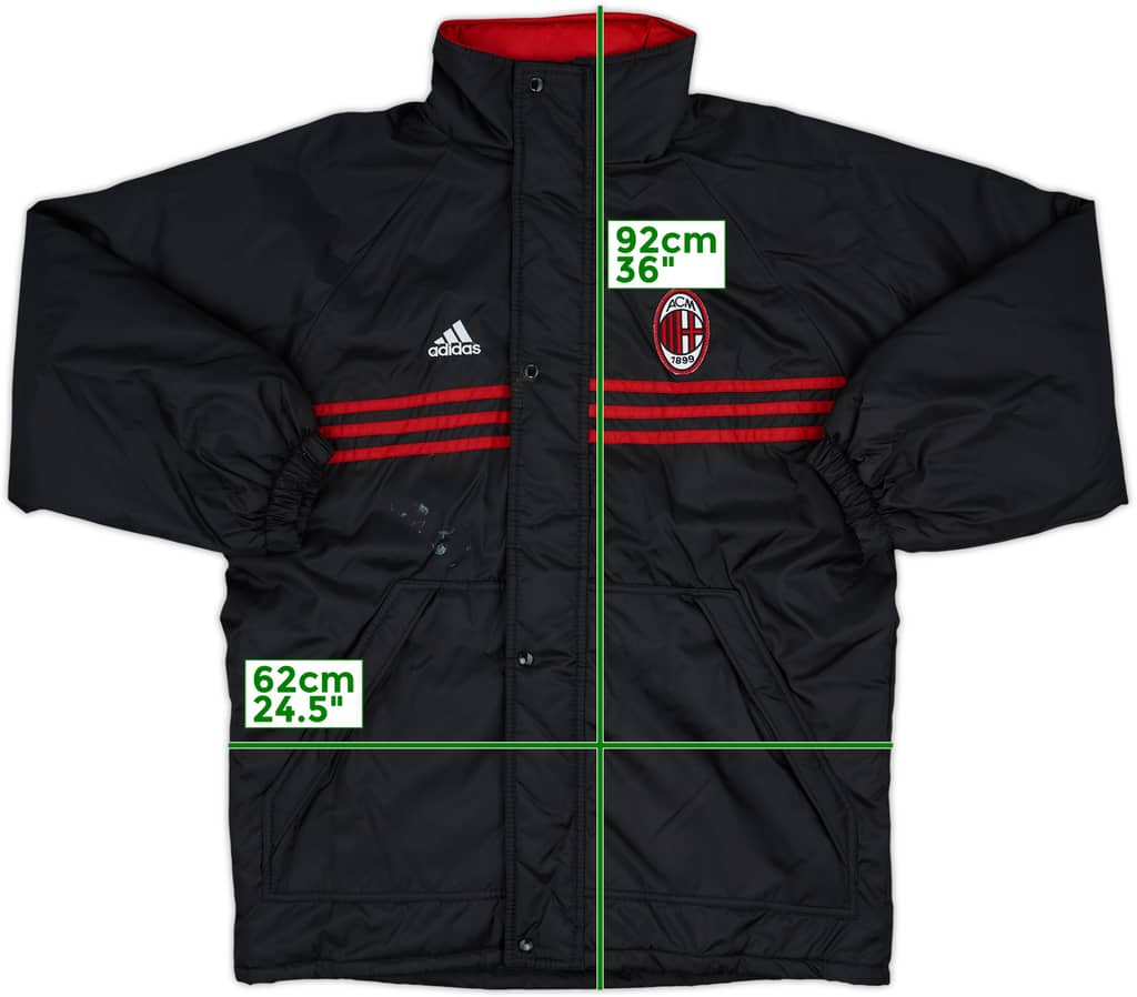 Abrigo acolchado de banquillo adidas del AC Milan 1999-00 - 6/10 - (M/L)
