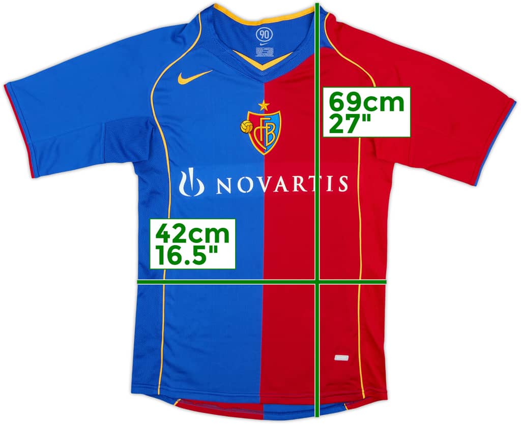 2004-05 FC Basel Home Shirt - 6/10 - (XS)