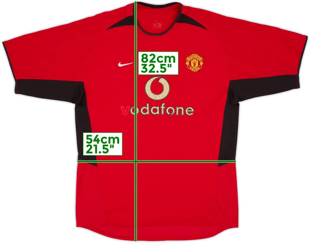 2002-04 Manchester United Home Shirt - 4/10 - (XL)