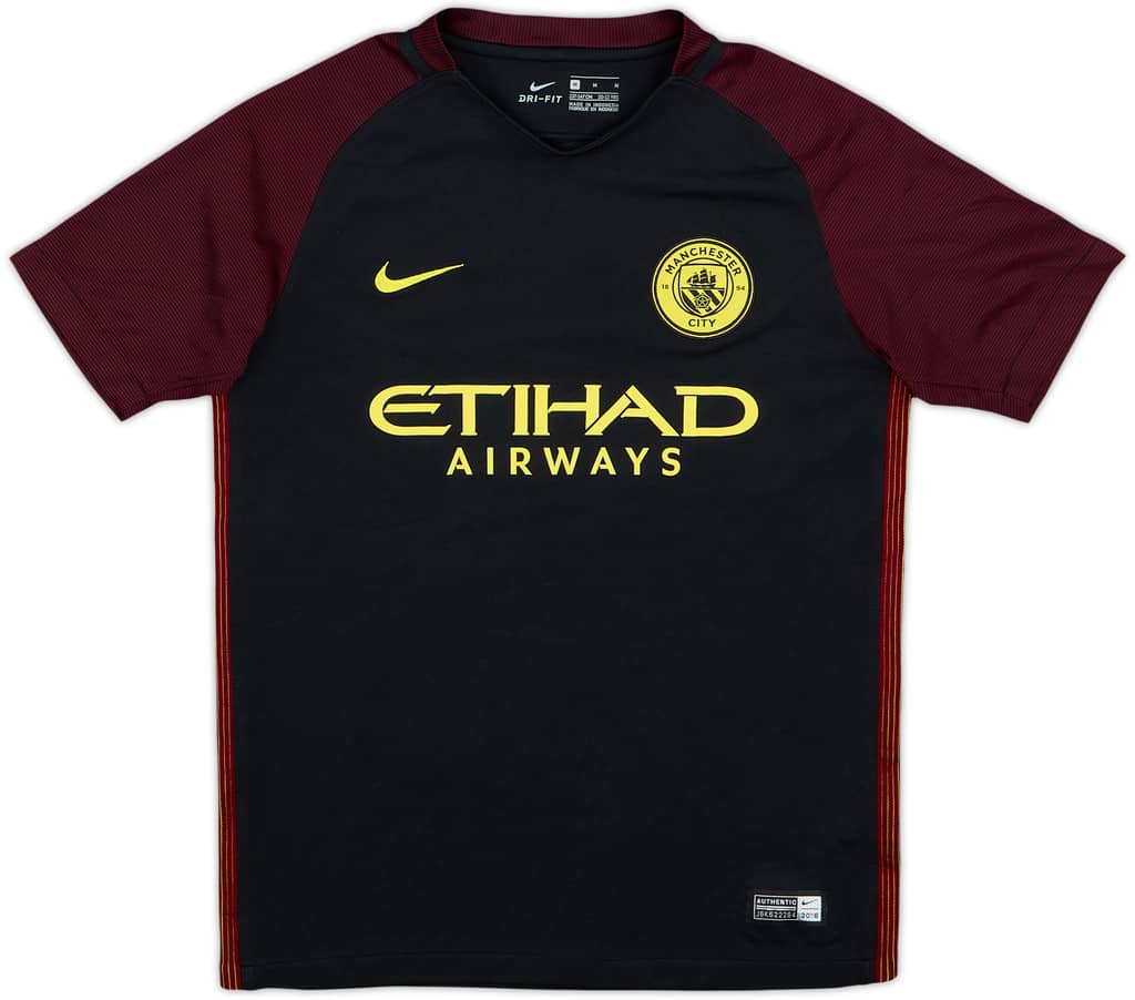 2016-17 Manchester City Away Shirt - 9/10 - (M.Boys)