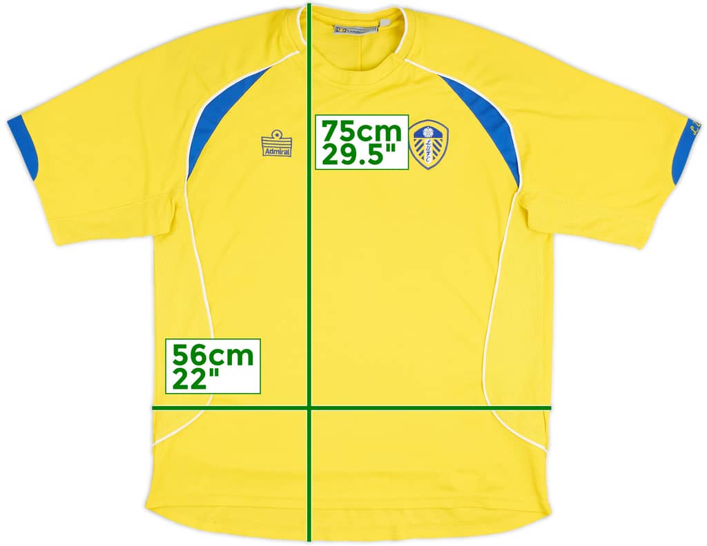 Camiseta Admiral de entrenamiento del Leeds 2005-06 - 7/10 - (L)