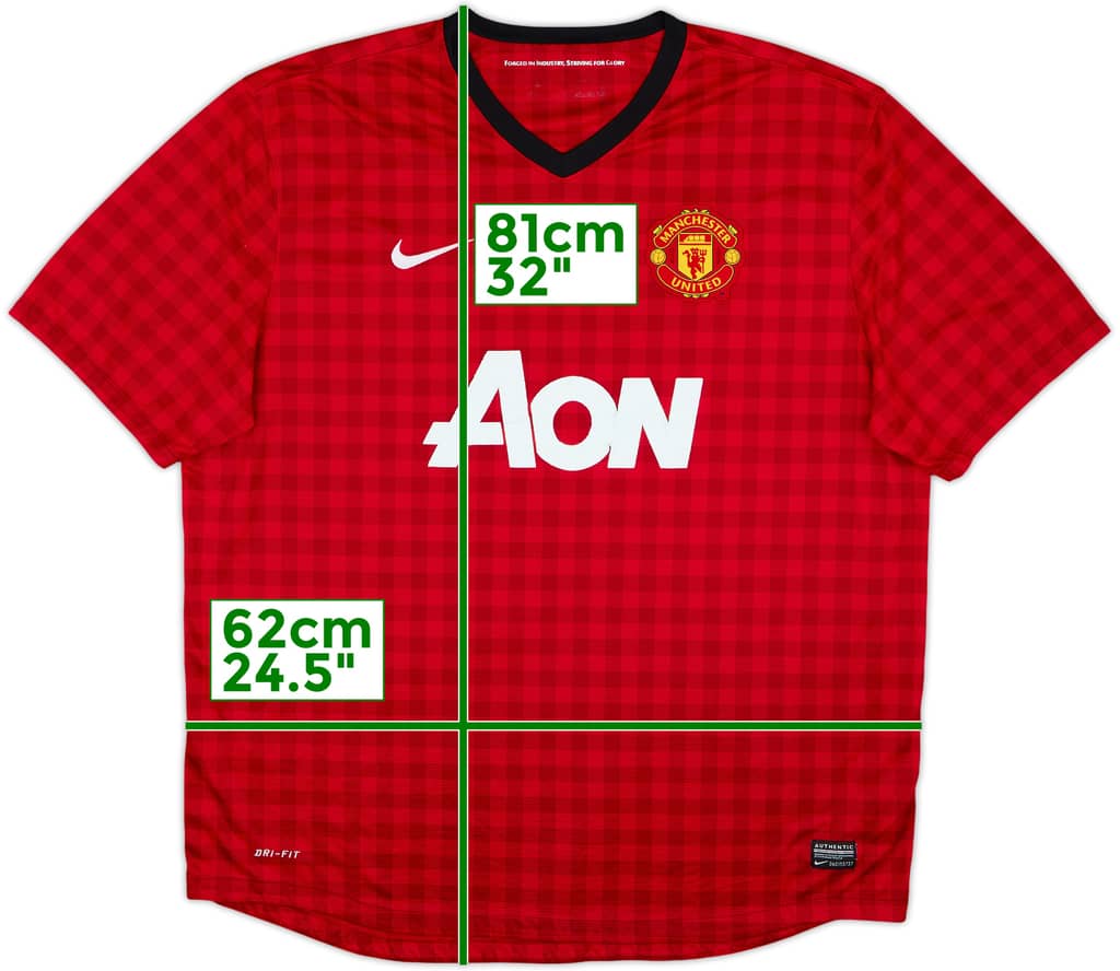 2012-13 Manchester United Camiseta Local - 4/10 - (XXL)