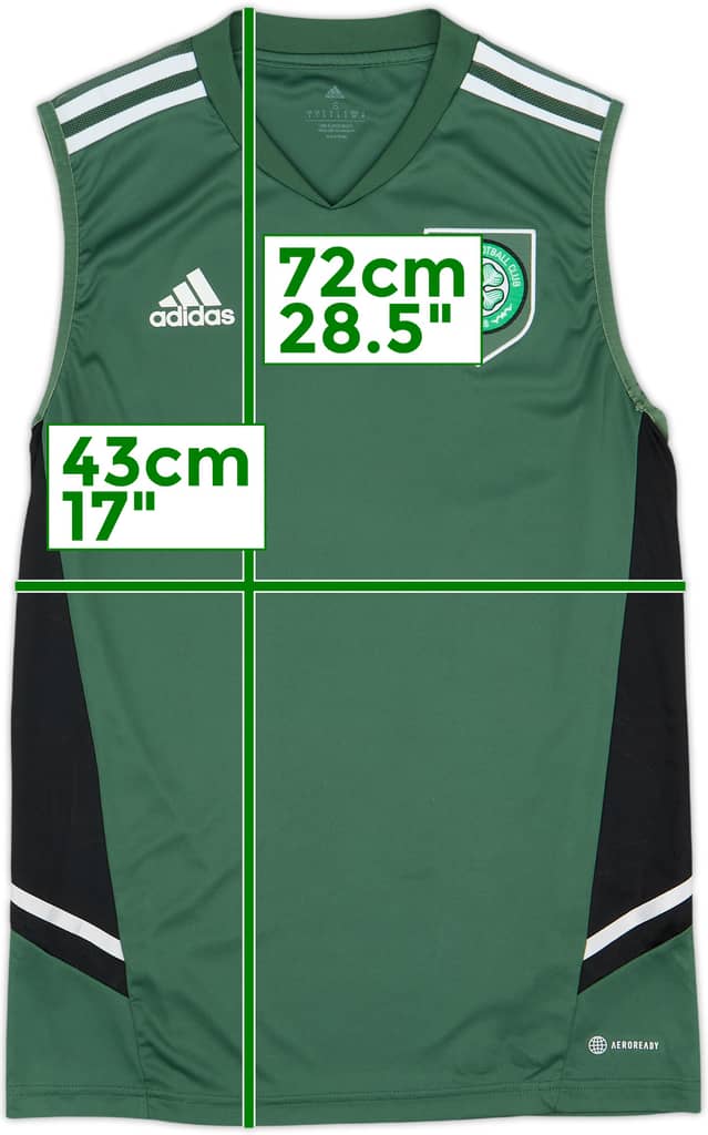 Chaleco de entrenamiento adidas Celtic 2022-23 - 9/10 - (S)