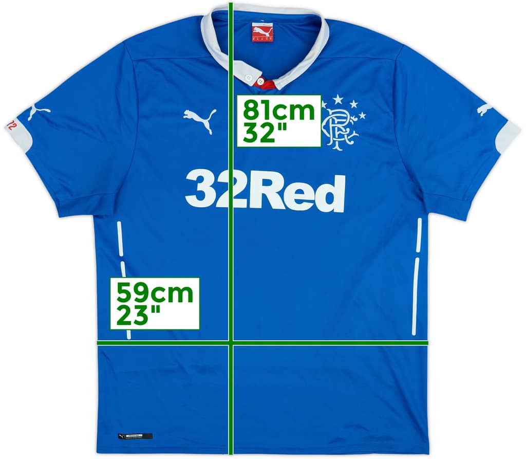 2014-15 Rangers Home Shirt - 6/10 - (XL)