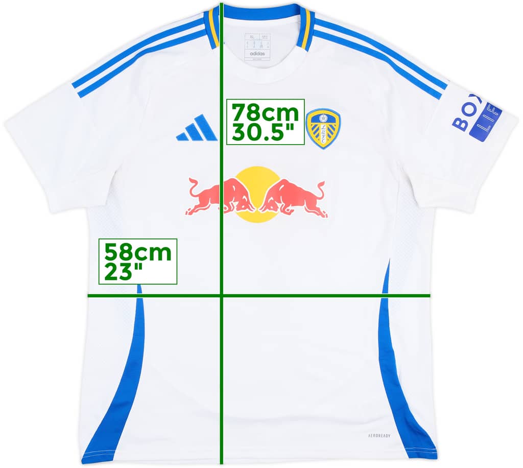 2024-25 Leeds United Home Shirt - 8/10 - (XL)
