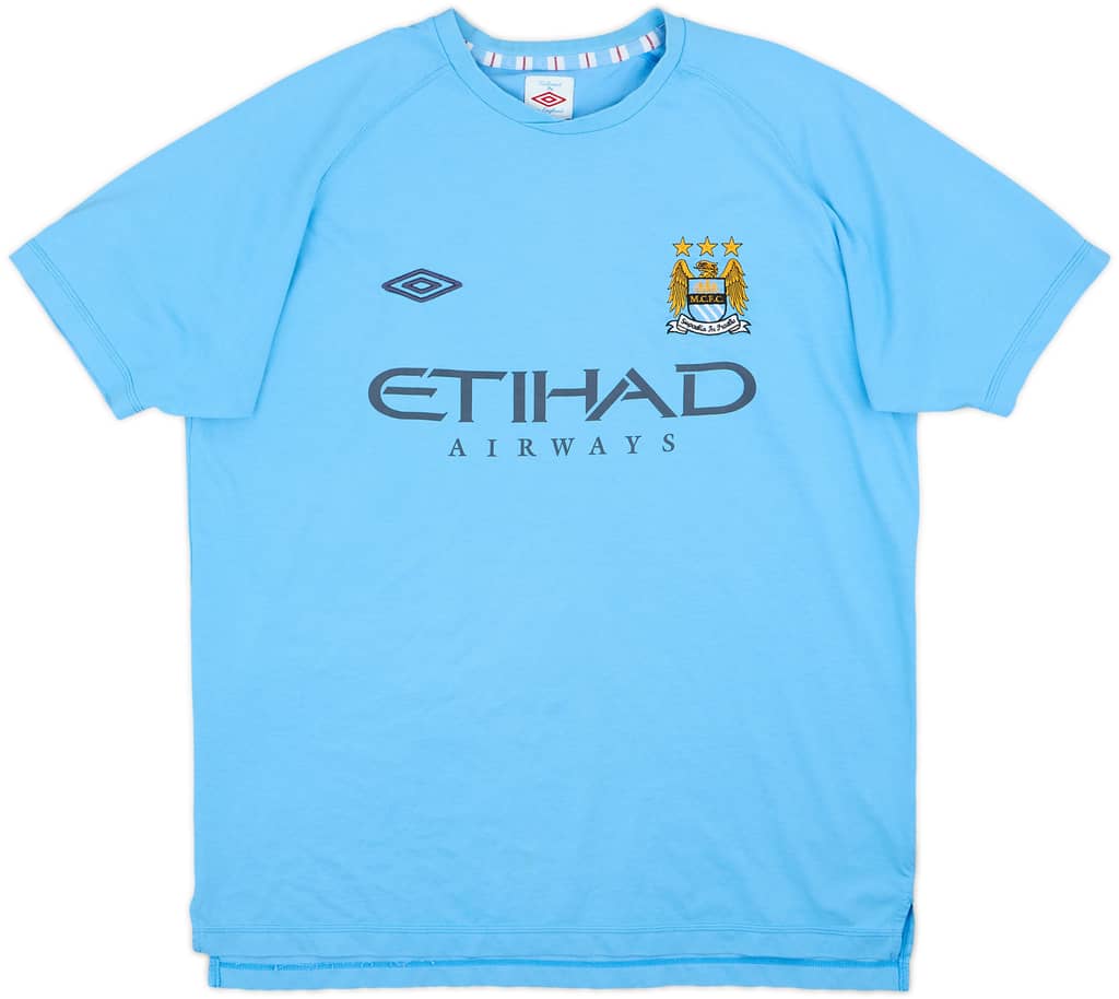 2010-11 Manchester City Umbro Cotton Tee - 9/10 - (XL)
