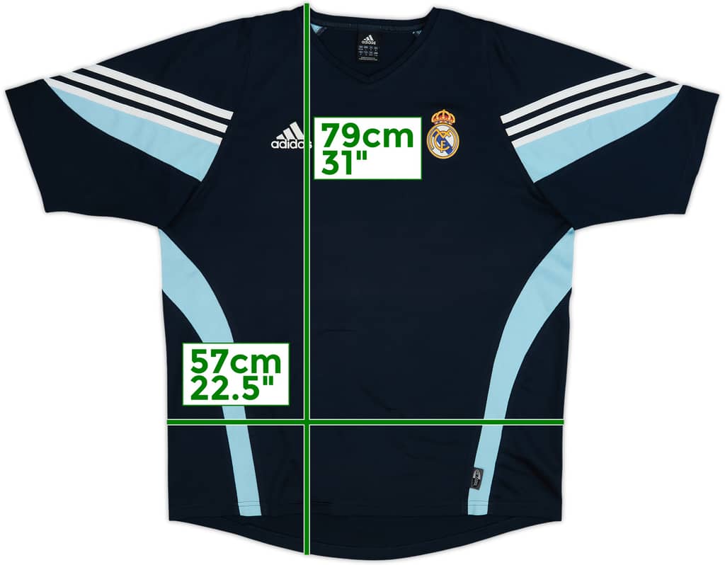2003-04 Real Madrid adidas Training Shirt - 8/10 - (L/XL)