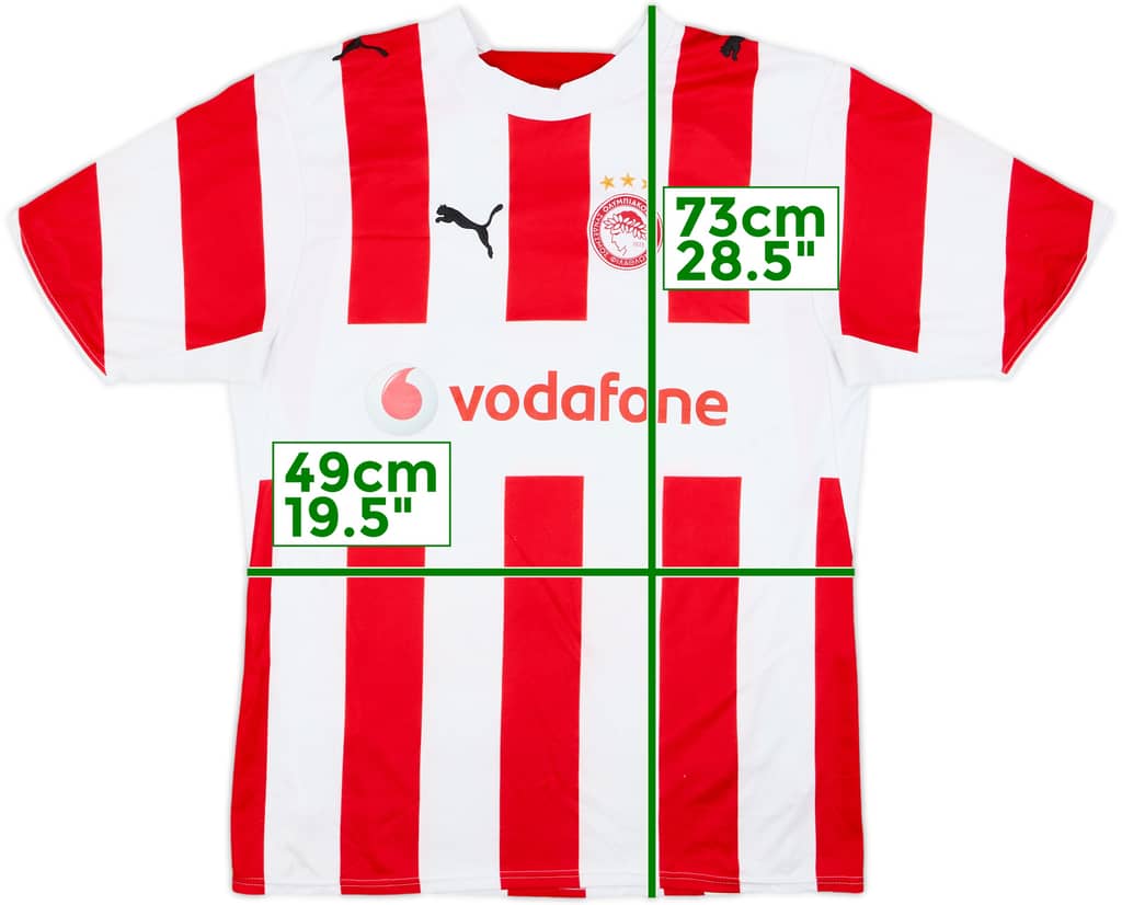 2006-07 Olympiakos Home Shirt - 6/10 - (M)