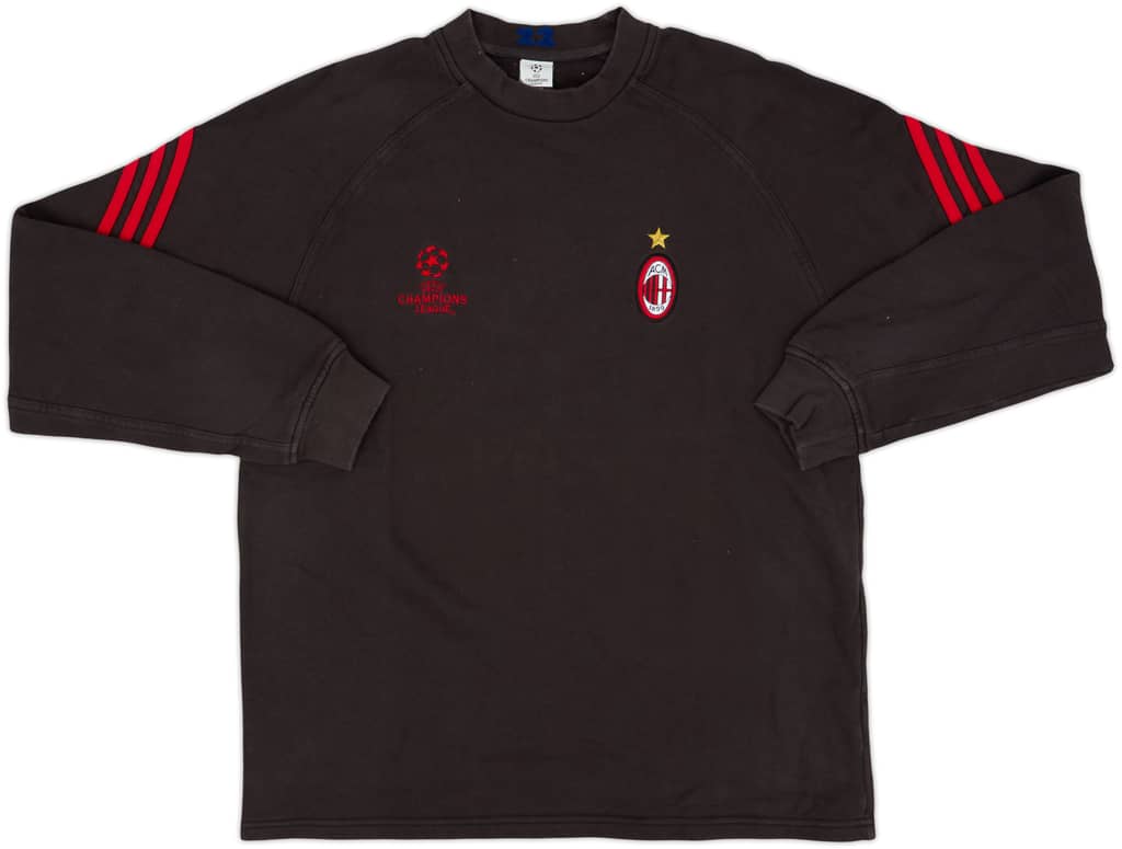 2000-01 AC Milan Player Issue adidas CL Sweat Top - 8/10 - (L)