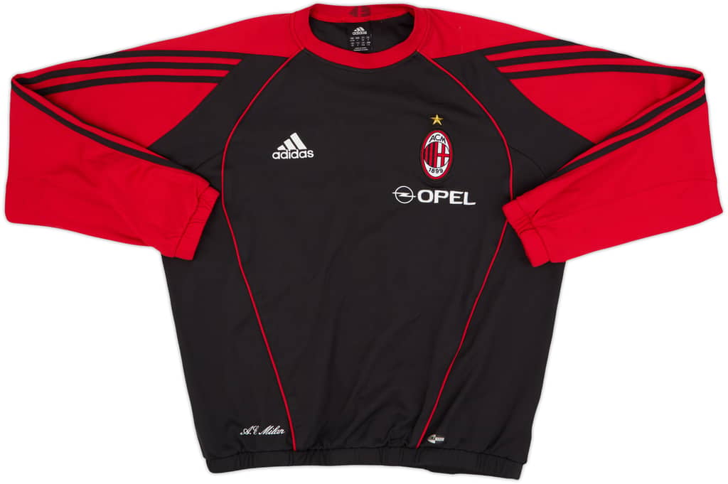 2005-06 AC Milan Player Issue adidas Sweat Top - 8/10 - (L/XL)