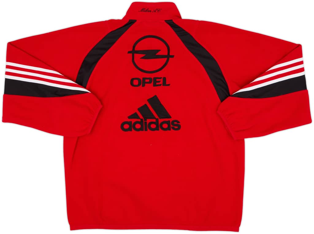 2003-04 AC Milan Player Issue adidas 1/4 Zip Drill Top - 10/10 - (L)