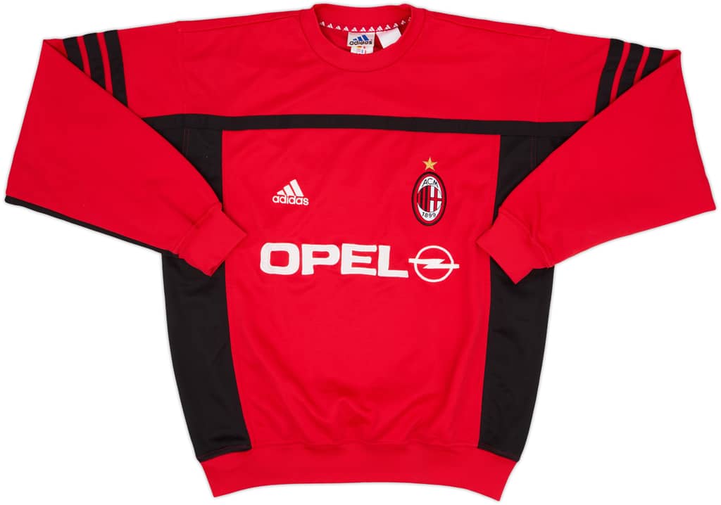 2000-01 AC Milan Player Issue adidas Sweat Top - 8/10 - (L)